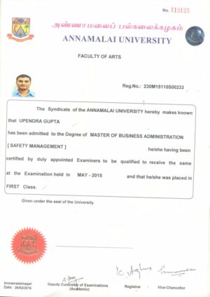 Buy college degree from The Annamalai University