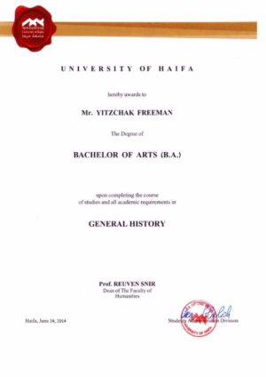 Buy college degree from The University of Haifa