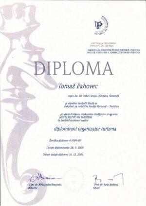 Buy college degree from the  Univerza na Primorskem